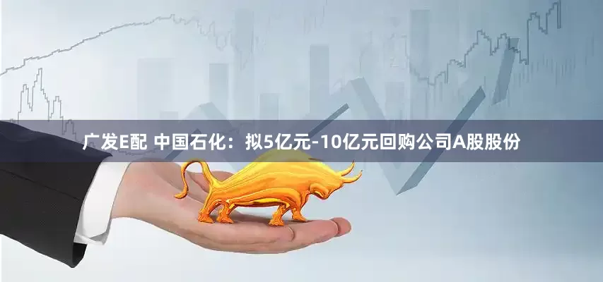 广发E配 中国石化：拟5亿元-10亿元回购公司A股股份